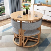 Ensemble table et chaises rondes compactes, mobilier de loisirs pliable pour balcon, café, salon de thé, négociation, réception
