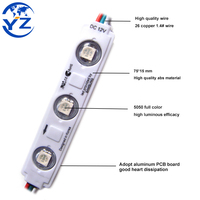 Fabricant professionnel Injection Rgb Pleine couleur IP68 3pcs SMD 5050 Module LED DC 12V 2700-20000K pour boîte lumineuse et utilisation en extérieur