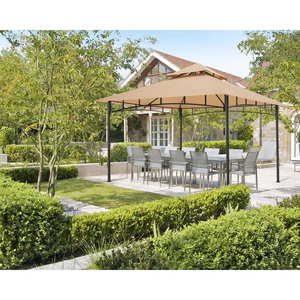 ABCCANOPY Structure d'ombrage <span class=keywords><strong>de</strong></span> gazebo <span class=keywords><strong>de</strong></span> <span class=keywords><strong>jardin</strong></span> pliable avec auvent souple Gazebo à toit souple résistant aux UV Pavillon flexible <span class=keywords><strong>de</strong></span> 3x3 mètres - Product Image 4