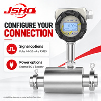 JSHQ Tipe Penyisipan DN150 DN1700 Pipa Besar Pengukur Aliran Air Minyak Cairan Flens Ulir 0.5-10m/s Turbin Flow Meter