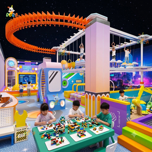 Aire de jeux intérieure commerciale sur le thème des enfants, équipement d'amusement personnalisé, zone STEAM, zone d'escalade, bac à sable, piscine à balles - Product Image 4
