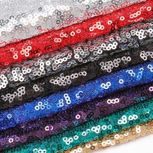 Tela de lentejuelas brillantes hechas a medida de calidad, tela brillante para vestido, ropa, boda con tela de lentejuelas doradas y plateadas de 3mm - Product Image 4
