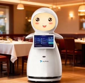 Snow Smart AI Service <span class=keywords><strong>Robot</strong></span> pour Restaurant Hôtel Assistant de salle à manger interactif avec service client et fonctionnalité de commande - Product Image 1