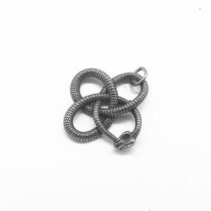 Yunnique Collar con colgante de serpiente, acero de titanio, forma de animal, joyería de moda unisex - Product Image 2