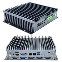 Computadora Industrial Integrada Sin Ventilador J1900 de Cuatro Núcleos, 6 Puertos LAN Gigabit Duales, Panel Táctil, 16 GB de RAM, 256 GB de SSD, Garantía de 3 Años