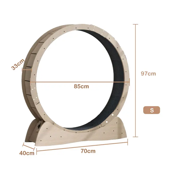 Cinta de correr para gatos, rueda de ejercicio de alta calidad, manta de agarre lavable de madera, juguetes para gatos, pista circular