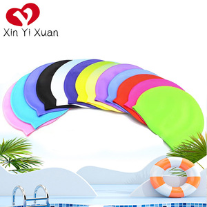 <span class=keywords><strong>Gorro</strong></span> de Natación de Silicona para Niños, Color Puro, Impermeable, 50g, para Deportes al Aire Libre, Venta al Por Mayor de Fábrica - Product Image 2