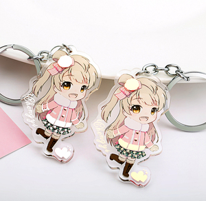 Khuyến Mại VOGRACE Giá Rẻ OEM Logo Tùy Chỉnh Phim Hoạt Hình Acrylic Keychain, Vòng Chìa Khóa Hình Ảnh Bằng Nhựa, Rõ Ràng Hologram Charms - Product Image 6