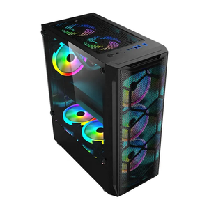 ZeroMaster Gabinete de computadora de escritorio negro ATX Micro ATX Placa base compatible con caja de computadora de juegos de alta calidad <span class=keywords><strong>Torre</strong></span> de Puerto USB - Product Image 2