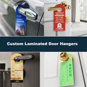 Étiquettes suspendues personnalisées avec logo imprimé, découpées sur mesure, en papier kraft et carton laminé, style <span class=keywords><strong>brochure</strong></span> pour hôtels, taille personnalisée - Product Image 3