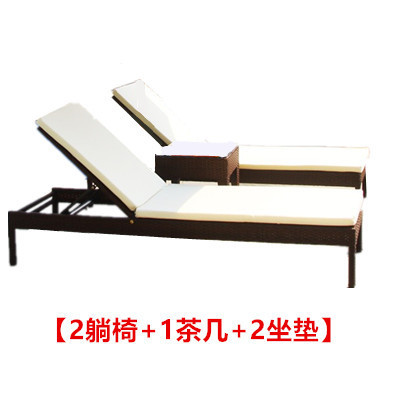 2 fauteuils inclinables + 1 table basse incluant matelas