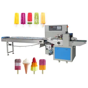 Flow Pack Wrapper High Quality Tortillas Chapati Pretzel Flow Packaging Horizontal Packing Machine