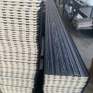 Panel de aislamiento de pared exterior de espuma PU ligera, decoración de paneles sándwich de <span class=keywords><strong>poliuretano</strong></span> ignífugos <span class=keywords><strong>para</strong></span> techo de pared de casa - Product Image 6