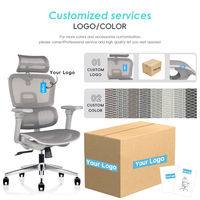 Chaise de bureau ergonomique moderne à dossier haut en maille, avec support lombaire réglable, accoudoirs pivotants 6D, garantie de 2 ans - Chaise de direction pour le gaming