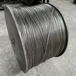 6*37 18*19 electro galvanized flexible steel wire rope mesh net