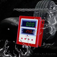 Pistolet de gonflage automatique pratique avec manomètre numérique LED, en ABS, à fixation murale pour voitures et motos