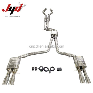 Tubo de <span class=keywords><strong>escape</strong></span> para <span class=keywords><strong>Audi</strong></span> S4/<span class=keywords><strong>S5</strong></span> B8 B8.5 3,0 T 2013-2019 Silenciador Puntas cuádruples <span class=keywords><strong>Escape</strong></span> Catback Sistema de coche de acero inoxidable - Product Image 1