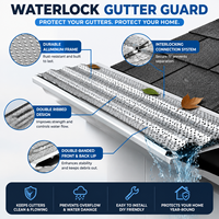 Grille de protection anti-colmatage en acier inoxydable perforé 304/316 pour gouttière de toit