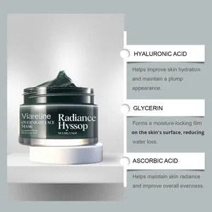 Masque Facial Hydratant Doux OEM/ODM à la Concombre, à l'Eau de Fruits et à l'Acide Hyaluronique – Nettoyage Quotidien, Masque de Nuit Herbal de Luxe - Product Image 2