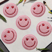Patch brodé en chenille fait main à thermocoller pour sacs et vêtements