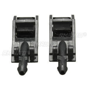 เครื่องพ่นน้ำกระจกหน้ารถเจ็ท-สเปรย์หัวฉีดล้าง 6E0955985B สีดำสำหรับโฟล์คสวาเก้น บีเทิลสำหรับเจตต้าสำหรับกอล์ฟ GTI Passat Touareg Rabbit - Product Image 5