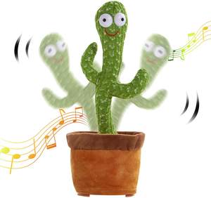 Juguete de Cactus Bailarín, Canciones en Inglés, Canta, Habla, Graba, Repite lo que Dices, Cactus Eléctrico - Product Image 1