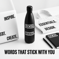 Transferencia UV DTF con Tipografía Personalizada para Envolturas de Vasos, Adhesivo Permanente con Logotipo Minimalista y Estético, Venta al Por Mayor