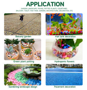 Fabriekslevering Gekleurde Steen Voor Decoratie Bestrating Steen <span class=keywords><strong>Aquarium</strong></span> Decoratieve Kleuring Kiezelstenen - Product Image 5