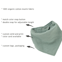 Bavoirs bandana pour bébé en coton biologique 100% à prix bas