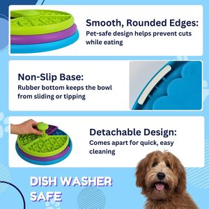 Factory Custom Logo Cat and Dogs Slow Feeder Food Indoor Pet Slow Food Bowl 3 Layers Rotating Dog <b>Puzzle</b> Toys - Product Image 3
