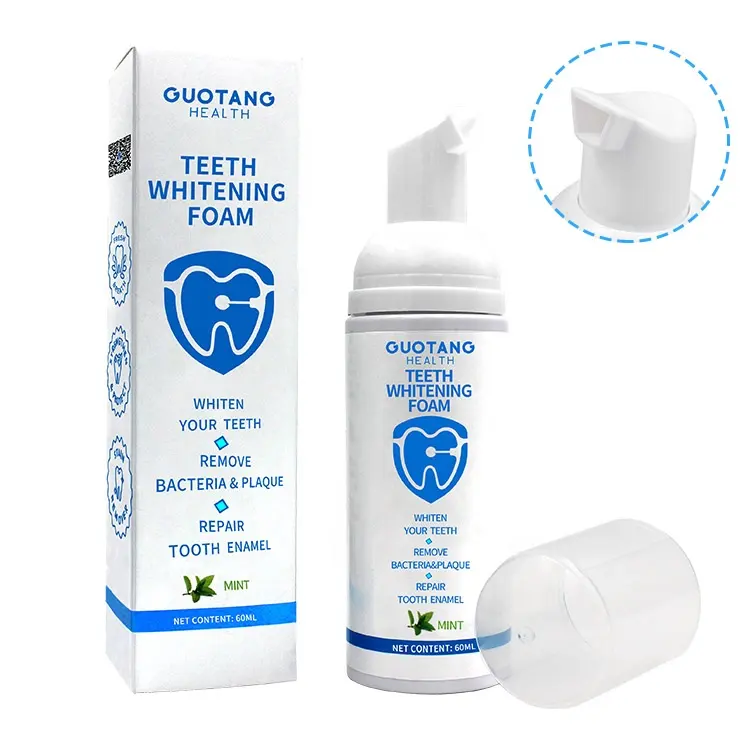 Zahnpasta Zahn mousse Reinigungs paste Weiß Private Logo Kit Label Reinigungs zahn aufhellung schaum