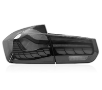   Feux LED clairs de style GTS 36W 6000LM pour Série 3 F30/F35 2012-2018, feux arrière à effet écailles de dragon, clignotants et feux de freinage