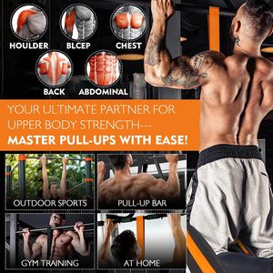 CHENGMO SPORTS 225 LBS Home Gym Fitness Bande d'assistance à la traction de haute qualité avec corde élastique, bandes pour barre de traction - Product Image 3
