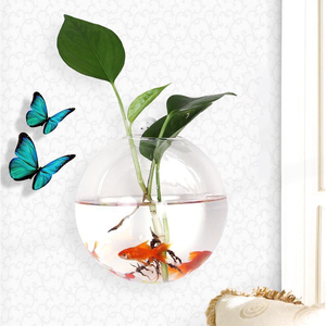 צורה עגולה קיר רכוב דגי קערת אקווריום, קטן מותאם אישית טנקי דגים @ - Product Image 2