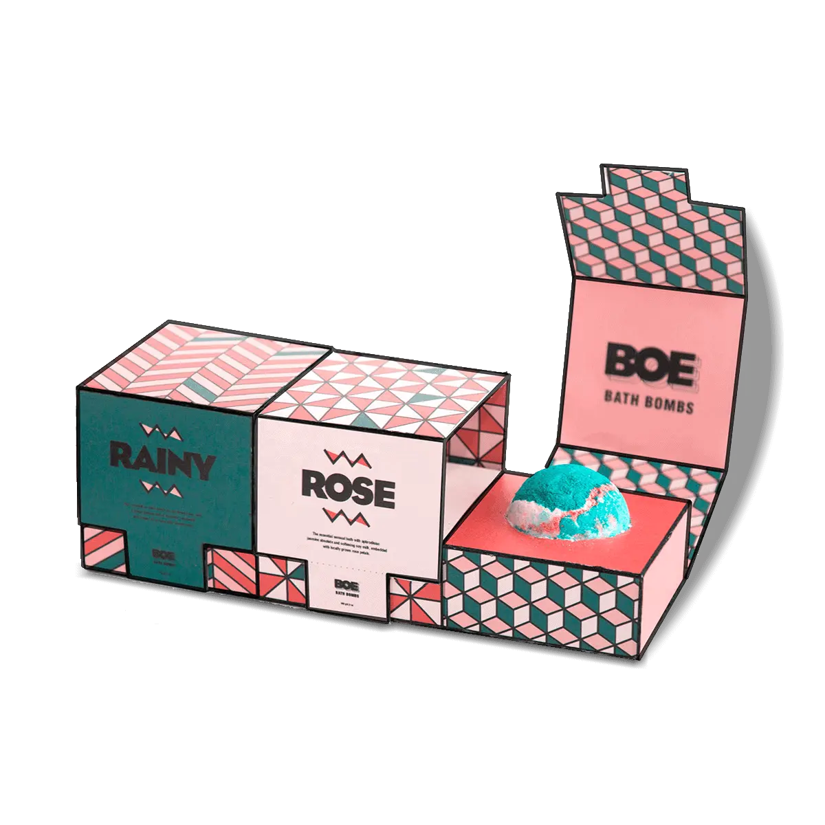 Private Label Empty Single Bath Bomb Gift Little Boxes Custom Dog Bath Bomb Boxes For Packaging