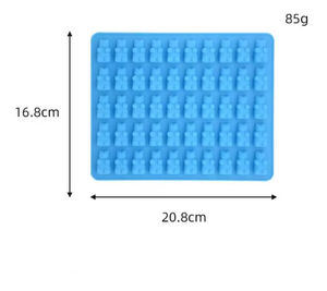 Molde de Silicona para Caramelos de Ositos de Goma, 50 Cavidades, Molde de Silicona para Hornear Caramelos, Libre de BPA - Product Image 4