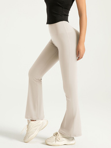 Leggings évasés doux pour femmes, personnalisables avec logo, de haute qualité, respirants, anti-transparence, taille haute, pour la gym, le <span class=keywords><strong>sport</strong></span> et le yoga - Product Image 5