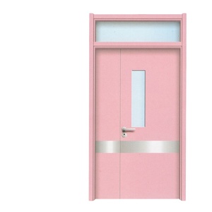 <span class=keywords><strong>Puerta</strong></span> de Madera HPL Laminada Impermeable para Hospital con Ventana de Vidrio - Product Image 1