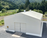 Grande Tente de Stockage Logistique à Structure Arche pour Entrepôt, Événements, Expositions, Abri Pare-Soleil, Auvent Mobile pour Parking, Imperméable, Extérieur