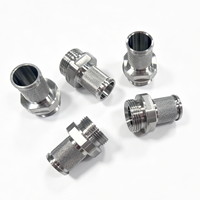 Services de tournage CNC sur mesure pour pièces en acier inoxydable, tournage CNC d'acier inoxydable 304, raccords filetés moletés usinés par CNC