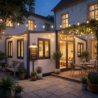 Maison préfabriquée ignifuge en acier galvanisé à 2 chambres pour location Airbnb et séjour à la ferme, maison conteneur extensible