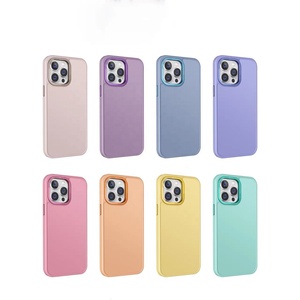 <span class=keywords><strong>สี</strong></span>ของมาการองชุดโปร่งแสงเคสไฮบริด TPU + PC keying โลหะสำหรับ Iphone16 17 <span class=keywords><strong>Pro</strong></span> Air Max 15 14 13 12 11Pro x XS MAX XR - Product Image 1