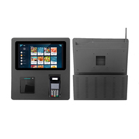 Kiosque de commande en libre-service de 15,6 pouces avec imprimante thermique et terminal de paiement POS pour restaurant