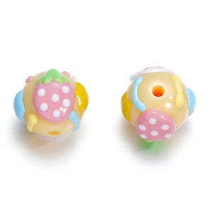 Acrylic Hand Painted <b>Beads</b> Mixed Shapes For Jewelry Making DIY Accessories Spring 2024 Yiwu Origin - Product Image 5