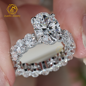 Kunden spezifischer 1ct-5ct Verlobung sring für Herren/Damen 14 Karat 18 Karat massives Gold für GIA IGI Certified Lab Grown Diamond CVD HPHT - Product Image 5