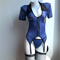 Costume de rôle sexy transparent pour femme, commerce extérieur européen et américain, lingerie sexy