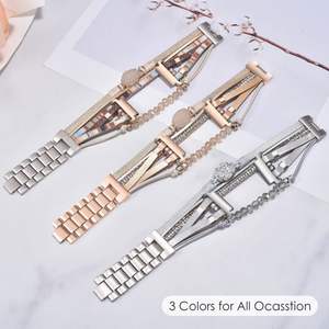 <span class=keywords><strong>Bracelet</strong></span> de luxe respirant pour femmes, <span class=keywords><strong>bracelet</strong></span> souple pour montre Samsung Galaxy <span class=keywords><strong>Watch</strong></span> 7 <span class=keywords><strong>Ultra</strong></span> 47 mm, modèles compatibles 4/5/ - Product Image 4