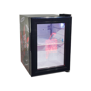 Máquina de Hielo en Cubitos de Doble Temperatura con Refrigerador Exhibidor de Sobremesa - Product Image 1