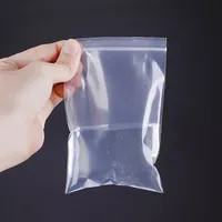 Sachet Doypack PE transparent de haute qualité, refermable à fermeture éclair, recyclable, avec logo personnalisé, pour emballage de sucre