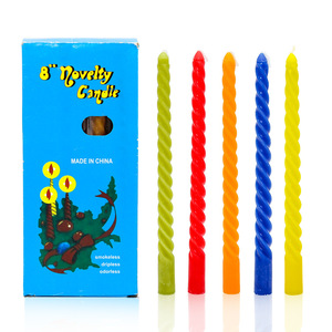 Spiral Taper Candles Colorful Long Rod Candle Wedding Dinner Decoration Saudi Thread Candles Wholesale - Product Image 5
